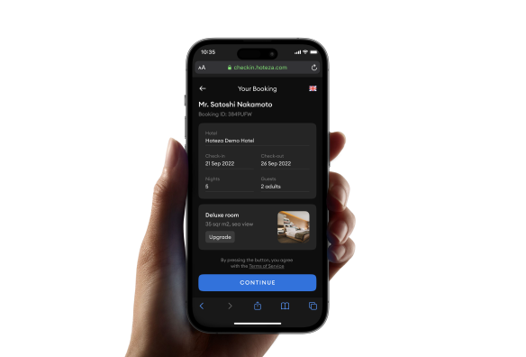 Hoteza Mobile Check-in