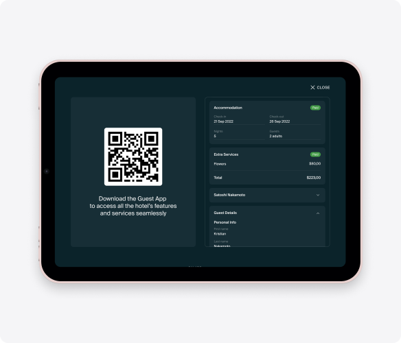 Promote Personal QR Code for Guest App  